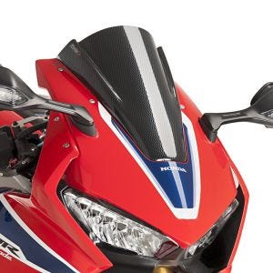Racingscheibe Z passend für Honda CBR 1000 RR Fireblade/SP/-2 17-19 Carbon look Verkleidungsscheibe Puig 9407C