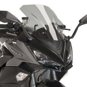 Pare-brise racing Z compatible avec Kawasaki Z 1000 SX 17-18 Puig 9408H Bulle gris fumé