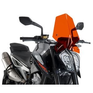 Pare-brise compatible avec KTM 890 Duke / R 20-23 Orange Puig NG Sport