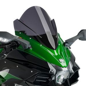 Racingscheibe passend für Kawasaki Ninja H2 SX 18-24 dunkel getönt Verkleidungsscheibe Puig 9704F