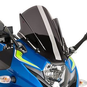 Racingscheibe passend für Suzuki GSX 250 R 17-19 dunkel getönt Verkleidungsscheibe Puig 9722F