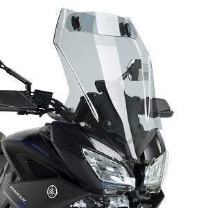 Bulle Touring + visière compatible avec BMW G 310 GS 17-24 fumé claire Puig