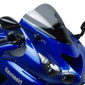 Racingscheibe passend für Kawasaki ZZR 1400 06-20 rauchgrau Verkleidungsscheibe Puig 4057H