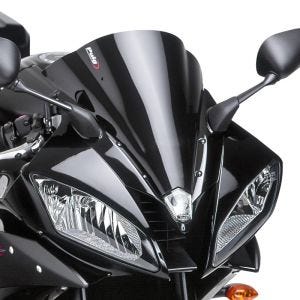 Racingscheibe passend für Yamaha YZF-R6 06-07 schwarz Verkleidungsscheibe Puig 4059N