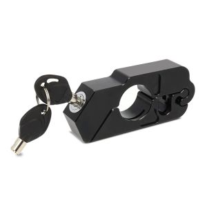 Bremshebelschloss 22 mm Lenker Griffschloss 9x4 cm BS-Motoparts schwarz Alu DPLB
