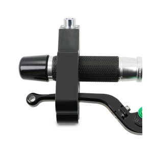 Bremshebelschloss 22 mm Lenker Griffschloss 9x4 cm BS-Motoparts schwarz Alu DPLB1