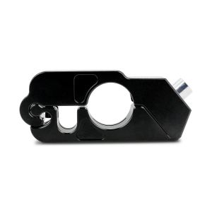 Bremshebelschloss 22 mm Lenker Griffschloss 9x4 cm BS-Motoparts schwarz Alu DPLB2
