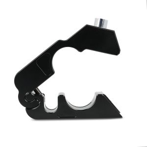 Bremshebelschloss 22 mm Lenker Griffschloss 9x4 cm BS-Motoparts schwarz Alu DPLB3