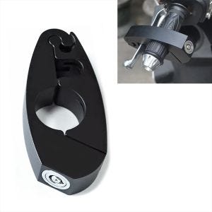 Bloque levier de frein compatible avec Kawasaki ER-6f / ER-6n Serrure antivol Tourtecs BHS2 noir