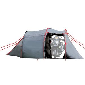 Camping Motorradzelt 1-2 Personen ME71 Vanit Tunnelzelt Kuppelzelt Outdoor  grau NEW