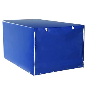 Anhängerplane mit Gummigurt 210 x 114 x 88cm Vanit Hochplane wasserfest 610 g / m² ME98 blau DPL1