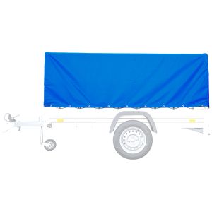 Bâche de remorque avec ceinture en caoutchouc 210 x 114 x 88 cm Bâche haute Vanit imperméable 610 g/m² ME98 bleu DPLI1