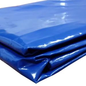 Bâche de remorque avec ceinture en caoutchouc 210 x 114 x 88 cm Bâche haute Vanit imperméable 610 g/m² ME98 bleu DPLI2
