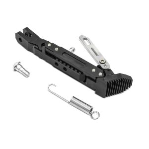 Motorrad Seitenständer Universal Höhenverstellbar Aluminium Tourtecs schwarz DPLB3