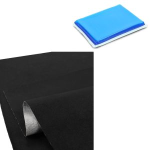 Motorrad Sitzbank Leder mit Gelpad M 20 x 15 x 1,5cm zuschneidbar Set Tourtecs  SG12