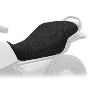 Housse de siège compatible avec Royal Enfield Scram 411 22-24 Housse de selle Tourtecs SC18 respirante noir