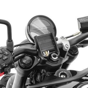 Handyhalterung mit Powerbank Tourtecs SH2 Motorrad Smartphonehalter DPLB3