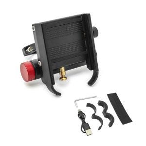 Handyhalterung mit Powerbank Tourtecs SH2 Motorrad Smartphonehalter DPLB6