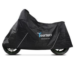 Housse moto compatible avec Motocross, Enduro Bache moto Tourtecs L noir