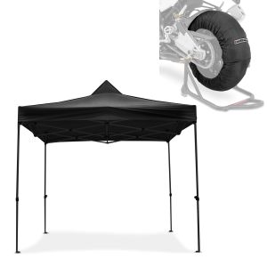 Set Rennzelt 3x3m für Aprilia RS 660 / RSV Mille mit Reifenwärmer 60-80°C Tourtecs_1