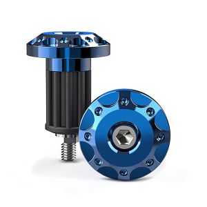 Lenkerenden / Motorrad Lenkergewichte Tourtecs LE1 für universal Lenker blau_1