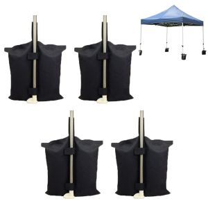 4x Poids pour pavillon Tourtecs PG4 Pavillon Sacs de sable Poids pour jambes pour tente Pieds pondérés noir