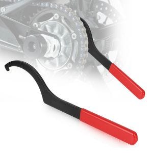 Outil de réglage de chaîne pour les modèles compatible avec Ducati avec bras oscillant unilatéral Clé à moyeu Tourtecs KE15