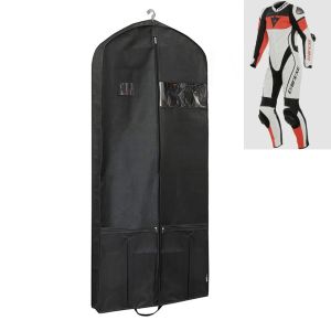 Motorrad Lederkombi Kleidersack 65 x 170 cm Tourtecs LK14 Schutzhülle atmungsaktiv schwarz