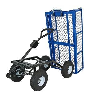Défectueux pour les bricoleurs: Chariot de jardin chariot à matériel inclinable Tourtecs GW4 chariot de transport chariot de jardin 180 kg