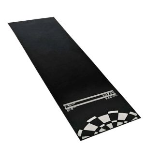 Dartteppich mit Oche 275 x 66cm Divit Dartmatte Turniermatte RE10 schwarz weiß DPL1