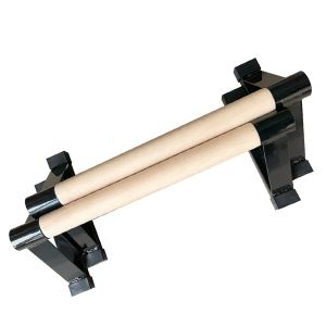 Indoor Calisthenics Holz Griffe Cranit IC1 Gymnastik Parallettes schwarz DPL2