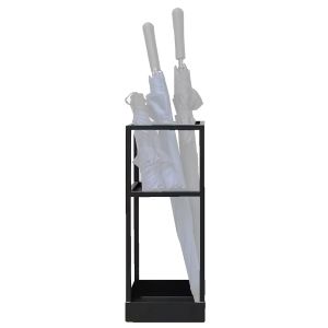 Porte-parapluies en metal Divit RE64 porte manteaux noir DPLI1