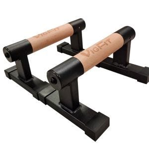 Parallettes Paar Divit LG12 Liegestützgriffe Holz Push Up Stand Bar 26cm DPL2