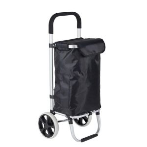 Chariot de courses pliable ET1 Divit panier de courses 50 litres noir