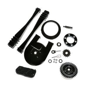Kit chaîne compatible avec Simson S51 S53 S83 S70 S60 carter de chaîne pignon tendeur Craftride KT21