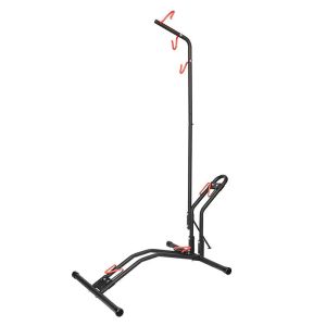 Support compatible avec vélo sur pied Cranit support de sol réglable verticalement et horizontalement RE97 noir DPL1