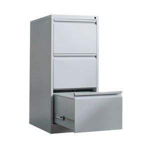 Metallschrank mit 3 Schubladen MS41 Divit Aktenschrank mit Schubladen grau