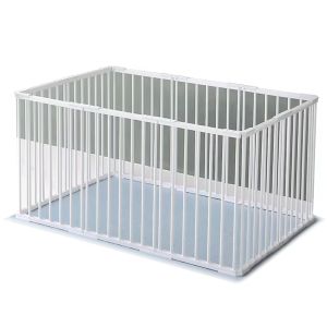 Enclos compatible avec chiots en métal Divit parc compatible avec animaux enclos extérieur 95x48x68 cm PL17 blanc DPLI1 NEW