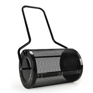 Épandeur de jardin 75L Divit épandeur de compost épandeur à gazon PL43 noir