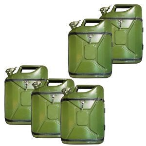5x Minibar in Benzinkanister Design MF1 Divit Bar Regal / Aufbewahrung
