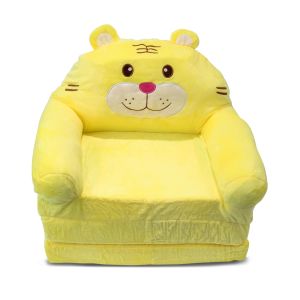 Kindersessel faltbar Divit PL48 Kindersofa Schlafsofa mit Plüsch gepolstert Tigerdesign NEW
