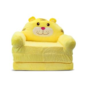 Kindersessel faltbar Divit PL48 Kindersofa Schlafsofa mit Plüsch gepolstert Tigerdesign DPL3 NEW