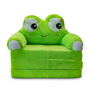 Kindersessel faltbar Divit PL48 Kindersofa Schlafsofa mit Plüsch gepolstert Frosch DPL2 NEW