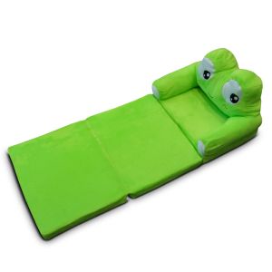 Kindersessel faltbar Divit PL48 Kindersofa Schlafsofa mit Plüsch gepolstert Frosch DPL3 NEW