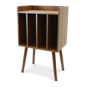Meuble compatible avec disques vinyles VP1 Divit meuble compatible avec tourne-disque aspect bois DPL1