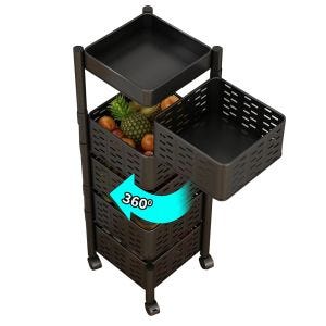 Desserte de cuisine sur roulettes à 5 niveaux organisateur de cuisine Divit KW56 DPL2 NEW