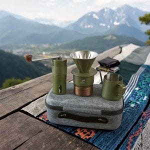 Set de café de camping Vanit KS2 Camping Café Kit 5 pièces DPL1