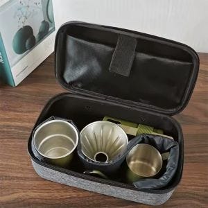 Set de café de camping Vanit KS2 Camping Café Kit 5 pièces DPL2