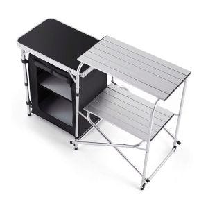 Campingküche Vanit CK12 Campingschrank Zeltschrank klappbar mit Regal 45cm x 120cm x 80cm DPL2