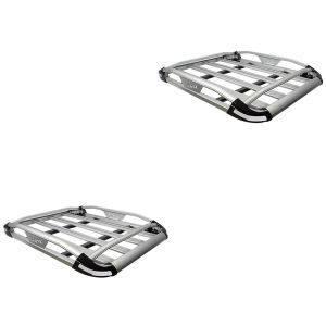 Set 2x Auto Dachgepäckträger Camping Vanit ADG1 silber